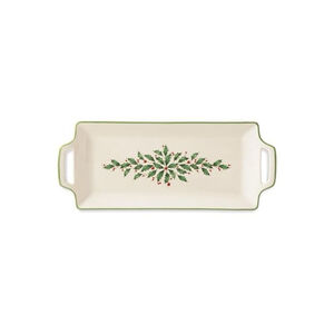Lenox Holiday Entertaining Handled Hors D'oeurves Serving Tray 16.5" New